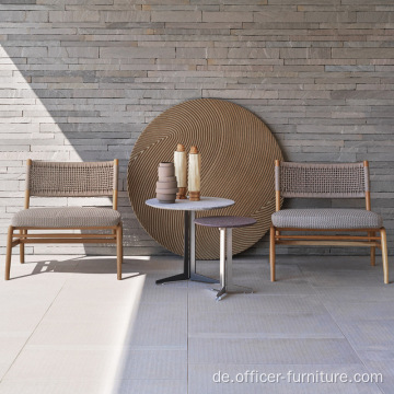 Sonnenschutzmittel wasserdichtes Balkon Holzrahmen Outdoor -Sofa